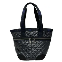 LESPORTSAC(レスポートサック) ショルダーバッグ ダークネイビー×黒×ブルー キルティング/ALBCNコラボ