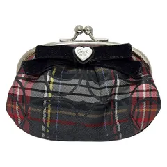 COACH(コーチ) コインケース - 黒×レッド×マルチ