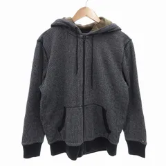 トミーヒルフィガー TOMMY HILFIGER ジップアップパーカー フーディ 裏起毛 ロゴ刺繍 長袖 M 紺 ネイビー /FF