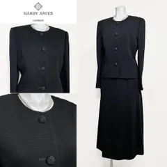 〇当日発送可能【美品】ハーディエイミス　最高級セレモニー　7号　黒　織模様