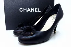 CHANEL カメリアツイードパンプス 37 CHANEL カメリアツイードパンプス 37