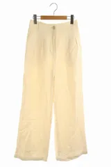 センスオブプレイス バイ アーバンリサーチ Sense of Place by Urban Research リネン ワイド ストレート パンツ M アイボリー /HS