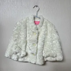白ファー ジャケット 120