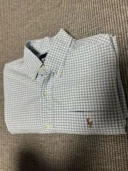 POLO RALPH LAUREN ポロラルフローレン ギンガムチェック シャツ スカイブルー クラシックフィット M