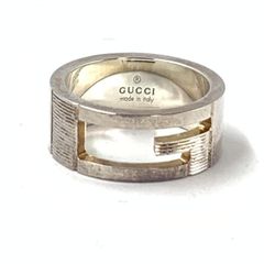 磨き済/美品 GUCCI リング 12号/16.7mm カットアウトG SV - メルカリ