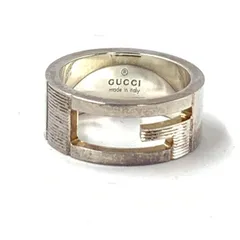 【中古】GUCCI シルバー925 Gリング サイズ11号(実寸10号相当) R-C グッチ[24]