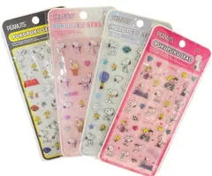 【正規品】スヌーピー ぷくぷくシール　PUKUPUKU SEAL 4種セット