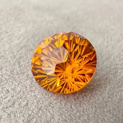 【再入荷 ｜10mm 】高品質  ジルコニア 花火カット ルース ハンドメイド素材｜橙系 No.1 サニーオレンジ｜ピアス・イヤリング・ネックレス制作に