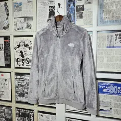 ザノースフェイス シルバー グレー フリース ジップアップ