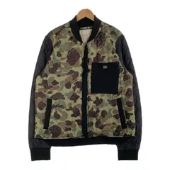 DENIM&SUPPLY RALPH LAUREN デニム&サプライ ラルフローレン キルティングジャケット リブ カモフラージュ ブラック Size XL