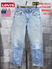 80'S USA製 Levi's 505-0213 42TALON デニム ジーンズ W32 リーバイス 米国製