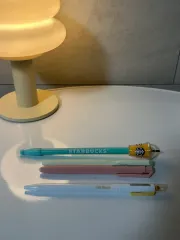ボールペン 4種（UNI-BALL SIGNO RT1 0.38 ブラック Starbucks フラペチーノ 他）
