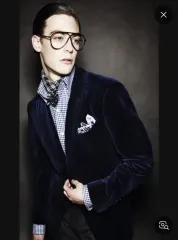 トムフォード チェック シャツ パープル 白 40