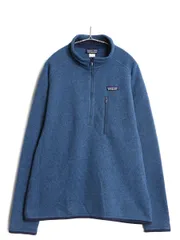 【お得なクーポン配布中!】 パタゴニア ベターセーター ハーフジップ メンズ L 14年製 アウトドア 裏起毛 フリース セーター プルオーバー ジャケット ブルゾン ブルー