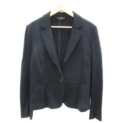 23区 オンワード樫山 テーラードジャケット ミドル丈 シングルボタン 38 M ブラック 黒 /YM16