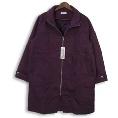 【新品 未使用】 DENIMUS デニマス ストレッチ★ 中綿 ジップ シングル コート Sz.3L レディース 大きいサイズ 特大