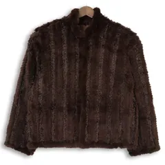 レディースブランド 秋冬 ラビット リアル ファー★ ジャケット ショート コート Sz.M-L　レディース