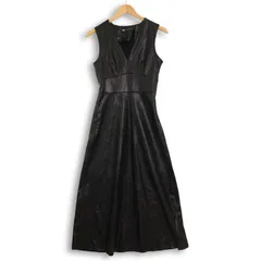 ZARA ザラ 秋冬 現行タグ★ Fレザー フレア ジャンパースカート ワンピース Sz.XS レディース 黒 モロッコ製