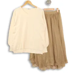 COTORICA. コトリカ 秋冬 ニット★ セットアップ チュール フレア スカート Sz.F レディース