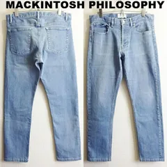MACKINTOSH PHILOSOPHY　マッキントッシュ フィロソフィー　スリムスキニーデニムパンツ　W78cm / M　強 ストレッチ　ライトブルー　三陽商会　日本製　メンズ