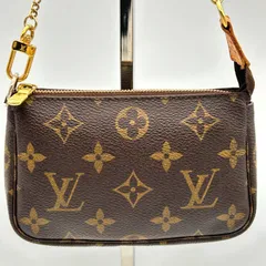 Louis Vuitton ルイヴィトン モノグラム ミニ ポシェット アクセソワール チェーン アクセサリー ポーチ LV #136
