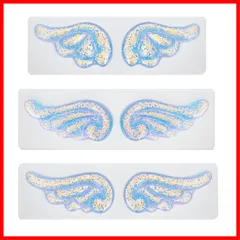 LIANHATA 羽 シリコンモールド 3個セット 天使 翼形 羽根 UVレジン エポキシ樹脂 レジン モールド DIY 手作り アクセサリー キーホルダー ネックレス 装飾 再利用可能 (H)