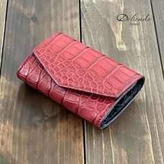 最強守護色！ アリゲーター マット ターコイズ ファスナー長財布 