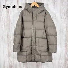 Gymphlex ジムフレックス NATURAL DAWN ナチュラルダウン ダブルジップアップ フード付き ミドル丈 ダウンジャケット グレー レディース アウターのサムネイル