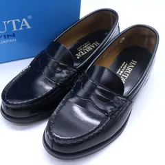 ハルタ ARVIN ローファー スリッポン シューズ 靴 日本製 レディース 24サイズ ブラック HARUTA 【中古】
