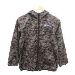 アウトドアプロダクツ OUTDOOR PRODUCTS フーデッドジャケット ブルゾン 150 グレー 黒 ブラック 迷彩柄 /YJ ■GY60