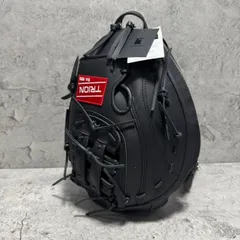 新品未使用　TRION トライオン　リュック　バックパック　グローブ型　野球　ベースボール　ロゴ　牛革　レザー　黒　ブラックのサムネイル