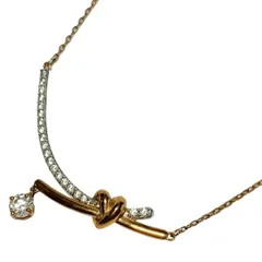 SWAROVSKI(スワロフスキー) ネックレス - ピンクゴールド×シルバー×クリア