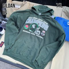 USA製 カリフォルニアインペリアル ダービージャケット 緑 L 企業刺繍