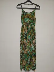 フラワーパータン ノースリーブ ロング ONE PIECE