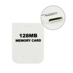 メモリーカード 2043ブロック 128MB Wii対応 ゲームキューブ対応 互換品 大容量 ホワイト