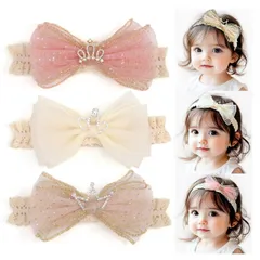 【人気商品】BIANHUAN ベビー 赤ちゃん ヘアバンド キッズ 新生児 子供 リボン 3点セット ヘアアクセサリー ベビーヘアバンド 女の子 おしゃれ かわいい シンプル 出産祝い ギフト 誕生日プレゼント