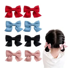 【数量限定】髪飾り 蝶結び【8個セット】クリップ ヘアアクセサリー ヘアクリップ ヘアピン かわいい 髪留め 可愛い 子供 RICISUNG 女の子 誕生日 発表 結婚式会 卒園式 浴衣 洋服