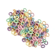 【在庫セール】ヘアゴム こども ゴム こども キッズ ヘアアクセサリー ベビーヘアゴム 女の子 髪飾り 髪ゴム かわいい カラフル 子供 幼稚園 保育園 【FineGood】ヘアゴム 100本セット（マカロンカラー/キャンディカラー） (キャンディカラー)