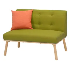 新品 不二貿易 ソファ 2人掛け 幅102.5cm グリーン ファブリック Natural Signature ヘームル 37009