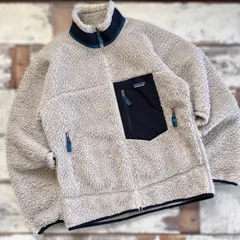 Patagonia クラシック レトロX フリースジャケット ナチュラル ネイビー　M