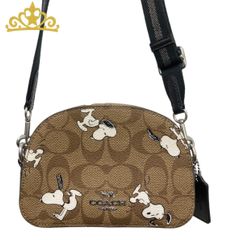 COACH コーチスヌーピー シグネチャースナップ二つ折り財布 - メルカリ