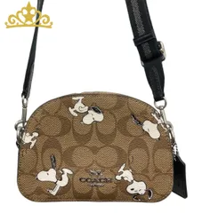 COACH × スヌーピー シグネチャー ショルダーポーチ バッグ レディース コーチ