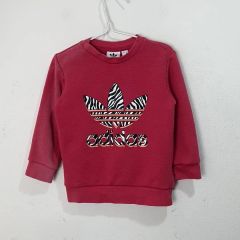 (90/2歳) アディダス キッズ トレフォイル スウェット Tシャツ