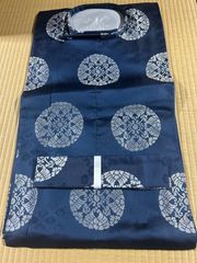 狩衣　冬　化繊　テトロン二丁　納戸/白　紫袖裏付　平露紐　新品　送料込