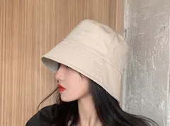💝フォロー🈹クーポンご利用いただけます⭐️⭐️匿名配送⭐️バケットハット 帽子 韓国 レディース　ベージュ　頭囲約60センチ