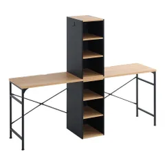 ヴィンテージツインデスク 90×90cm　TWV-9090-SBO　シャビーオーク