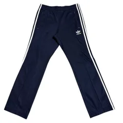 古着 adidas アディダス トラックパンツ ネイビー スリーストライプス 2511-543