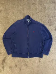 POLO RALPH LAUREN ネイビー ジップアップ カーディガン L