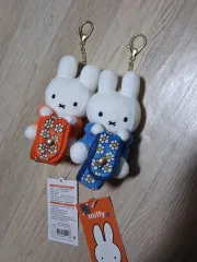 ミッフィー 花柄 キーホルダー オレンジ/ブルー/各価格