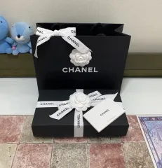 シャネル 長財布 ボックス + ブックレット + リボン + カメリア + お買い物バッグ